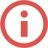 Red Info icon